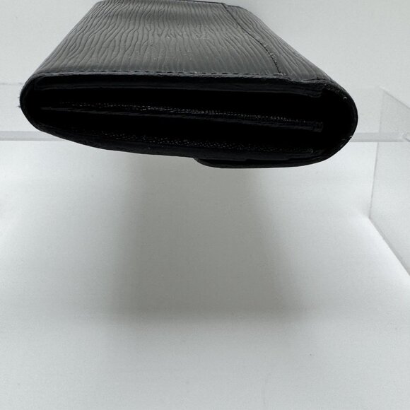 Louis Vuitton Sarah Long Wallet Epi Leather Silver-Tone Press Rear Pocket Black - Picture 9 of 16